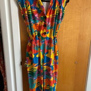 Tropical Nooworks Jumpsuit sz L